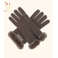 Gros hiver Mesdames en gros main gants en cachemire pleine doigts gants